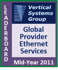 Mid-2011 Global Provider Ethernet LEADERBOARD