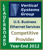 2012 U.S. Competitive Provider Business Ethernet LEADERBOARD